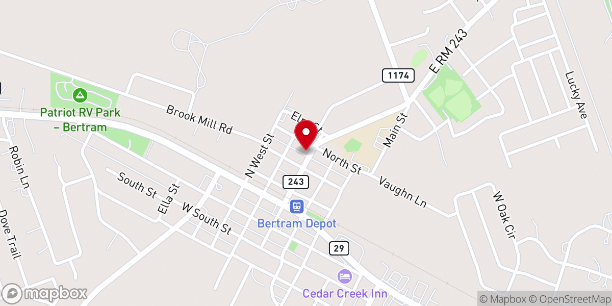 Map showing location of St. Boniface Anglican Church