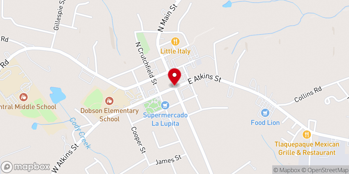 Map showing location of Fork christian church