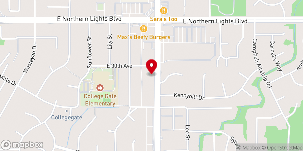 Map showing location of Calvary Community Church-God