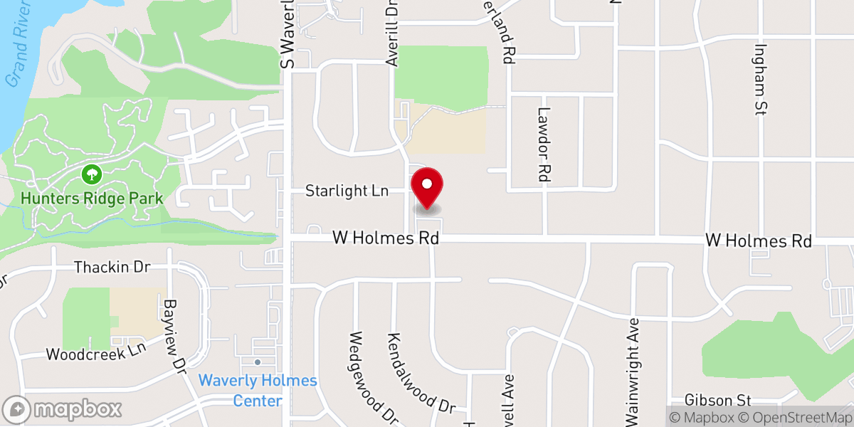Map showing location of Trinity African Methodist Episcopal Church