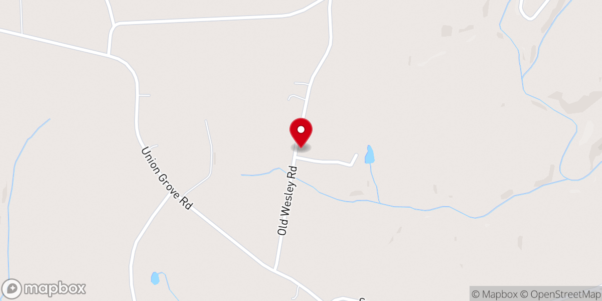 Map showing location of Wesley Chapel United Methodist Church