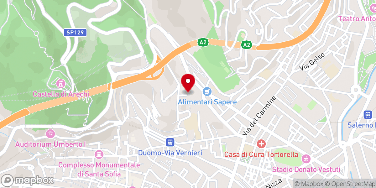 Map showing location of Cappella Nostra Signora di Lourdes