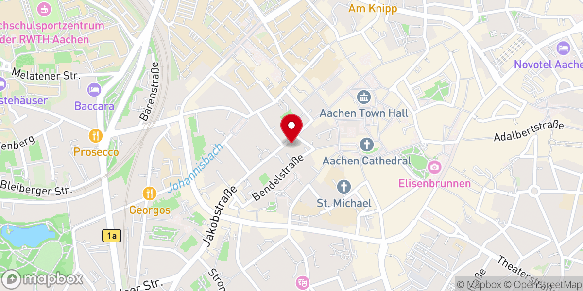 Map showing location of Kind-Jesu-Kapelle
