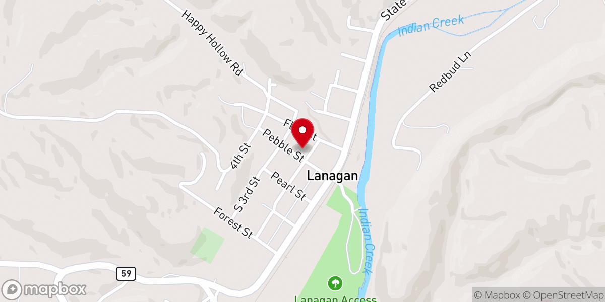 Map showing location of Word of Life Parsonage