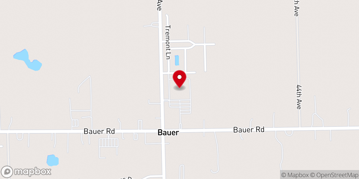 Map showing location of Hudsonville Ice Arena