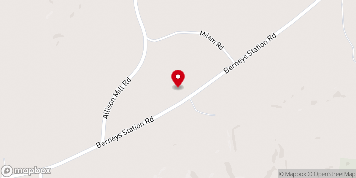 Map showing location of Wewoka Assembly of God Church