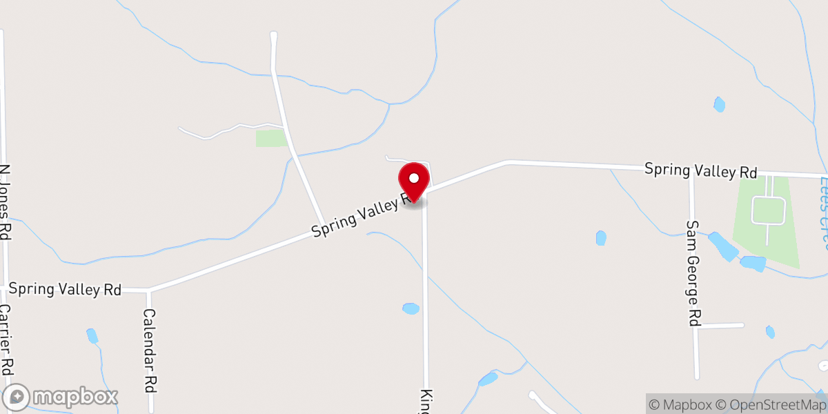 Map showing location of Mt Olive Missionary Baptist