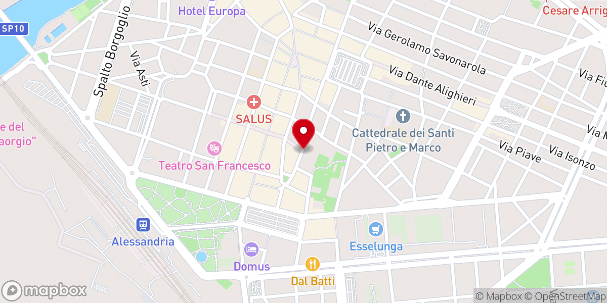 Map showing location of Chiesa di San Giacomo della Vittoria