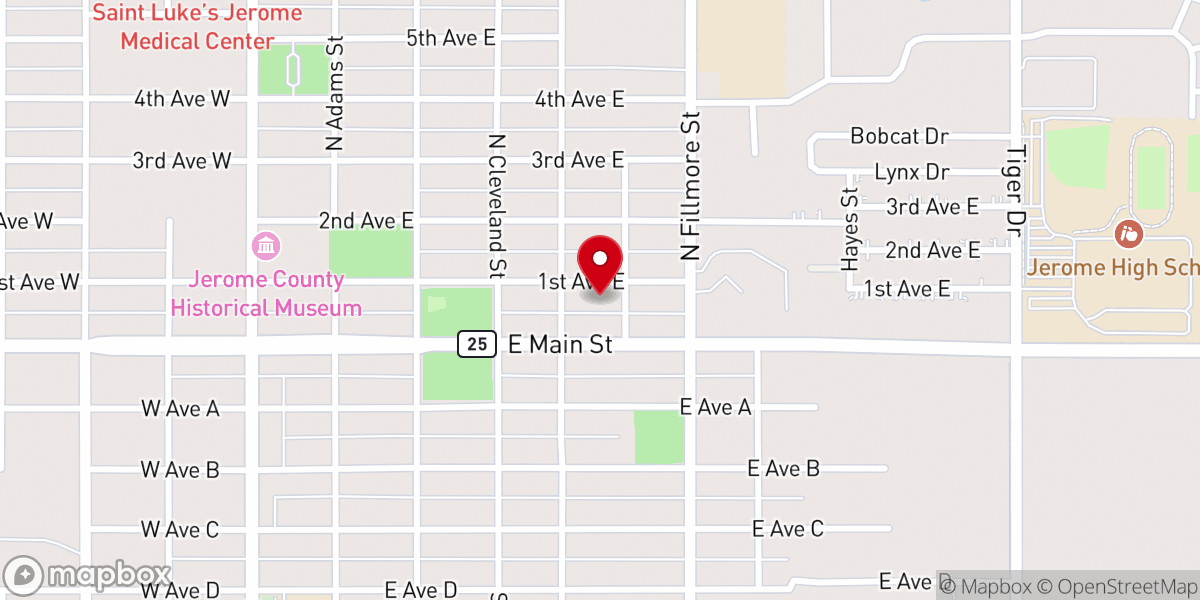 Map showing location of Apostolic Revival Church