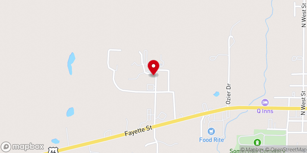 Map showing location of Broken Wings Ministry
