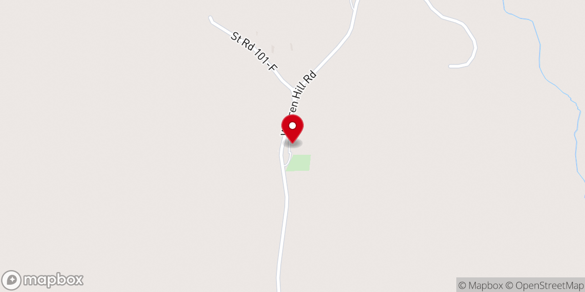 Map showing location of Hopewell Church