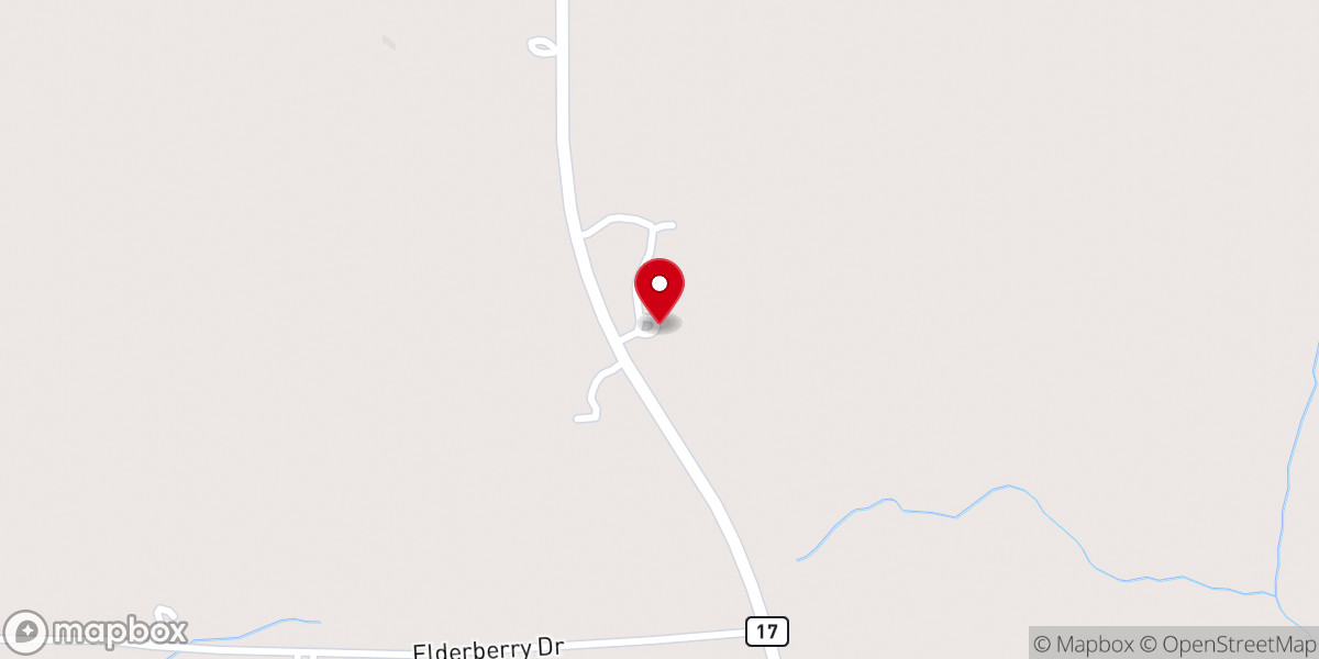 Map showing location of Faith Baptist Church
