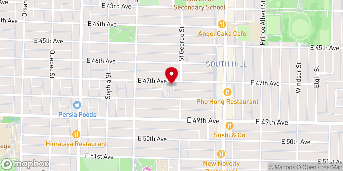 Map showing location of St. Andrew's Parish