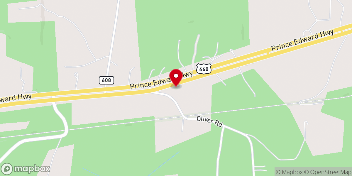 Map showing location of High Bridge Presbyterian Church