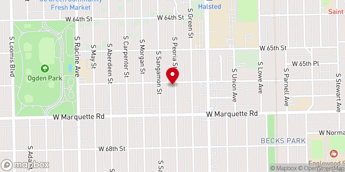 Map showing location of Manuel Memorial Missionary Baptist Church