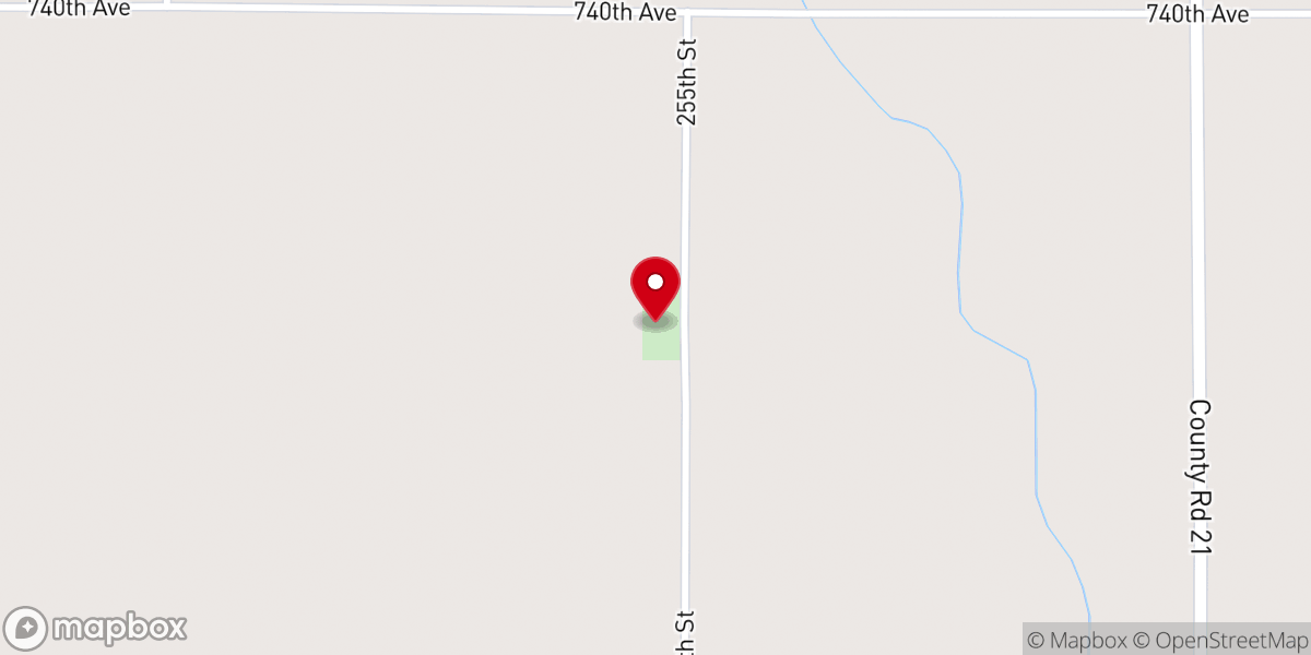 Map showing location of St. Matthew Lutheran Church