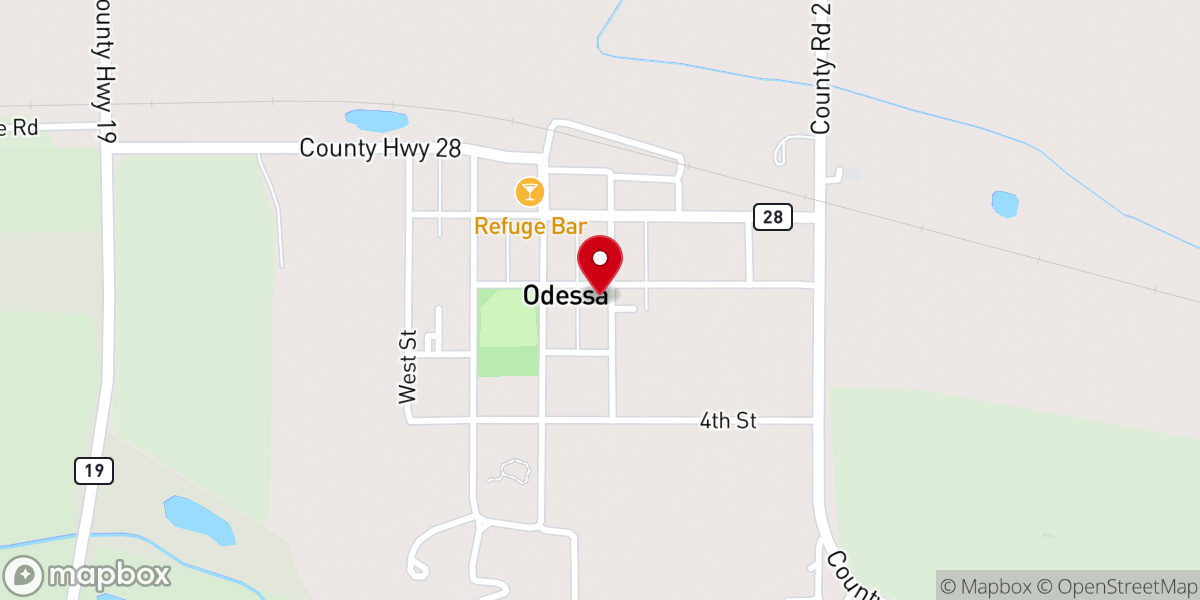 Map showing location of Trinity Lutheran Church
