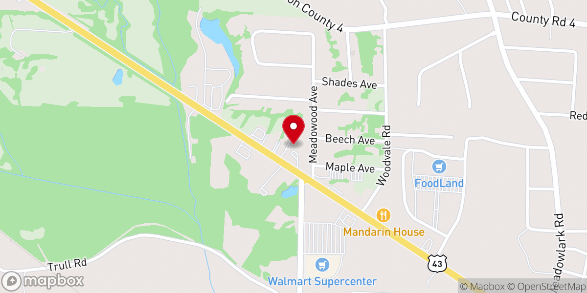 Map showing location of Holy Spirit Catholic Church