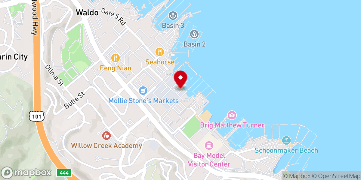 Map showing location of Butterflute's Wedding Chapel