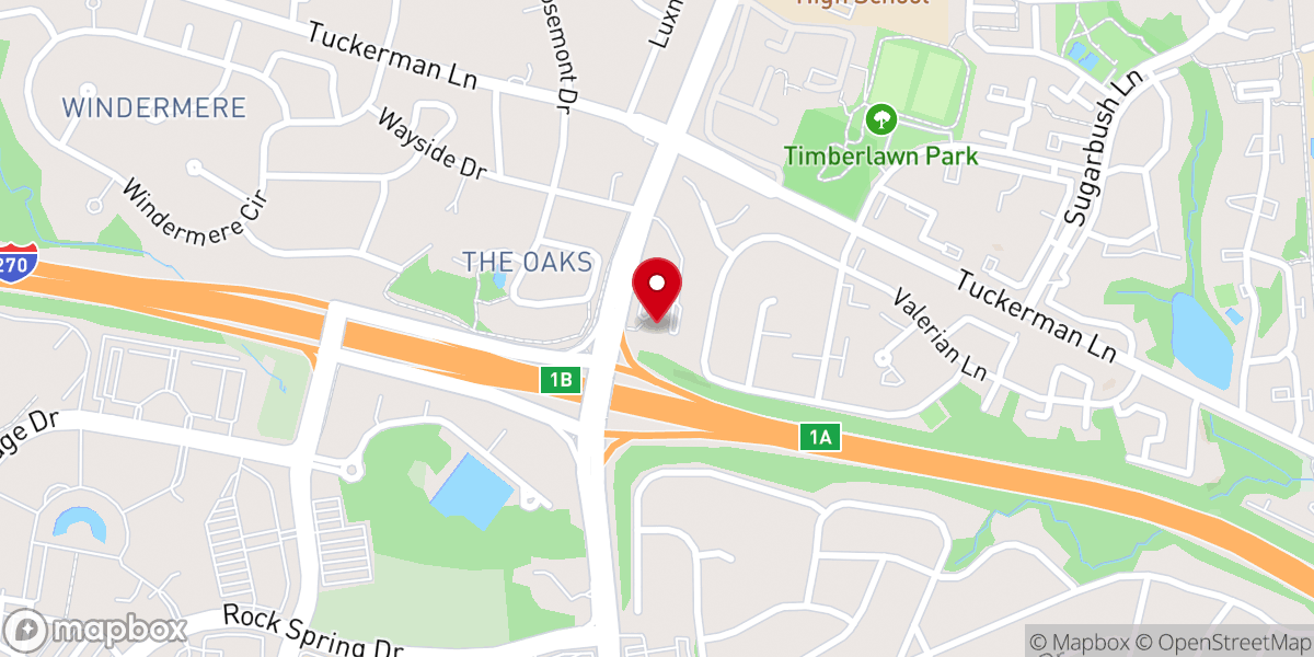 Map showing location of Saint Mark Presbyterian Church