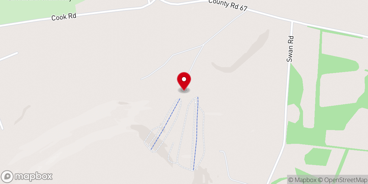 Map showing location of Dry Hill Ski Area