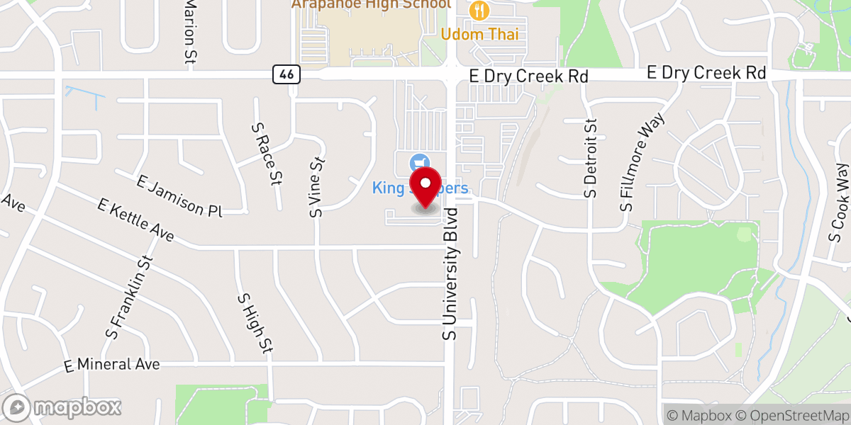 Map showing location of Shepherd of the Hills Lutheran Church