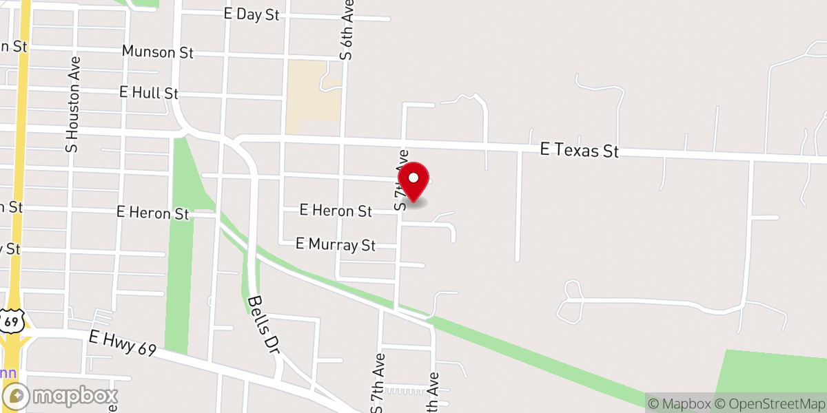 Map showing location of Biblebaptist Church