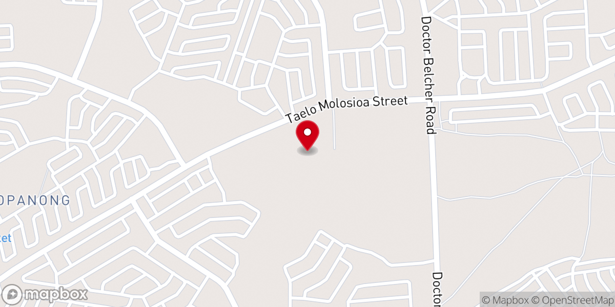 Map showing location of Apostle Amos Mapanda