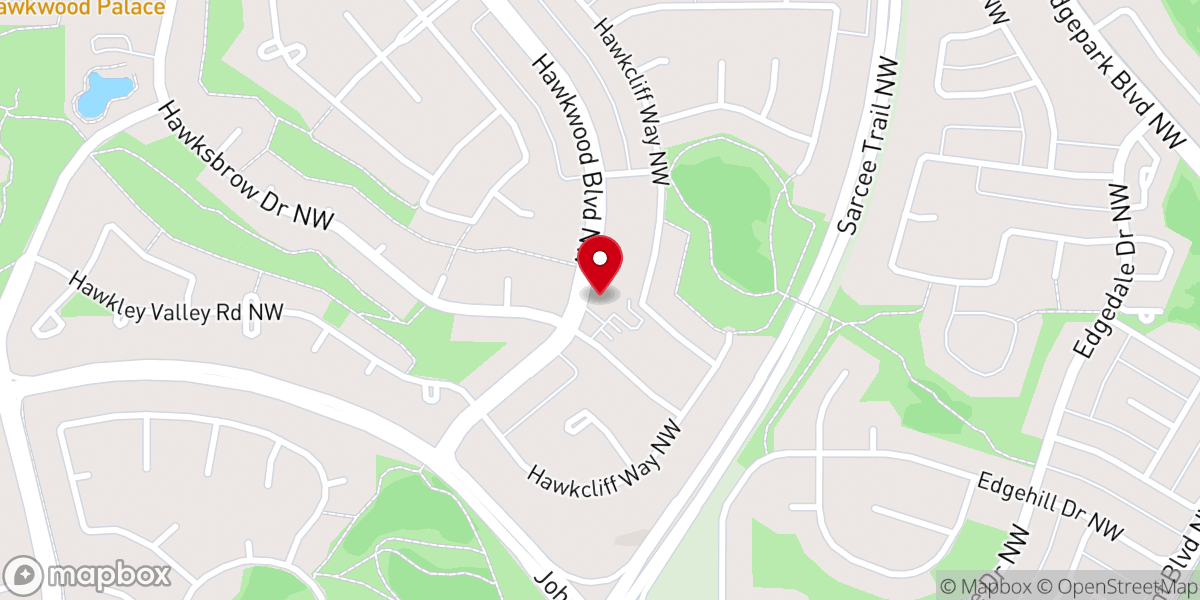 Map showing location of St. Thomas United Church