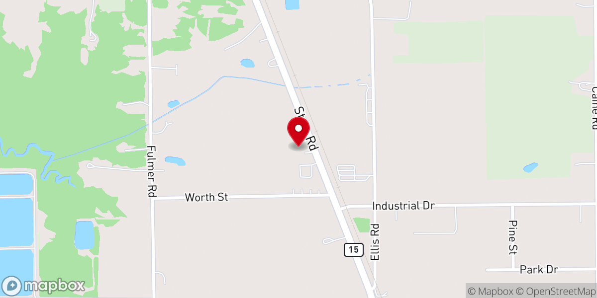 Map showing location of Amish Christian Church
