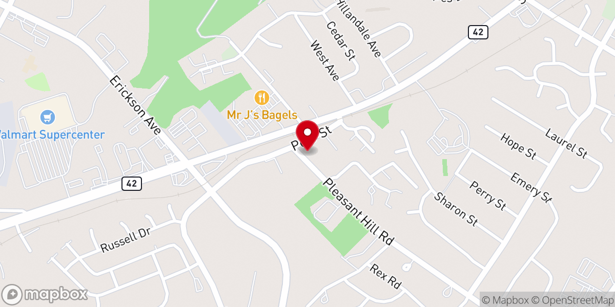 Map showing location of Bethlehem Brethren Church
