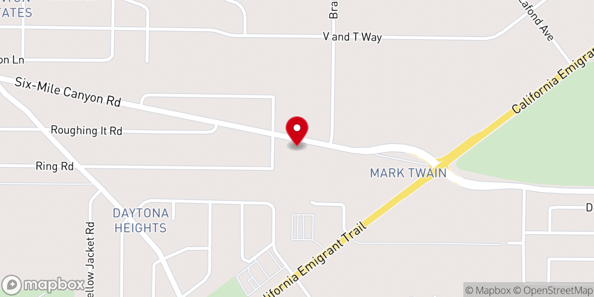 Map showing location of New Life Dayton Foursquare Church