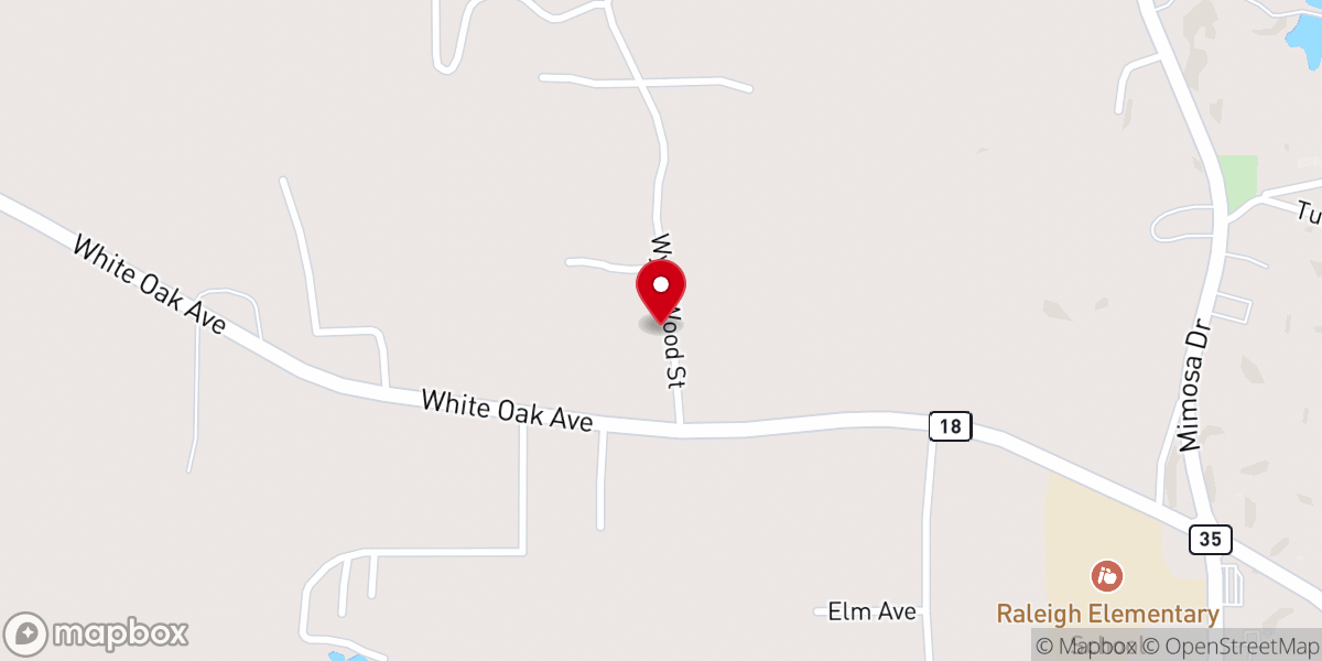 Map showing location of Smith County Baptist Association