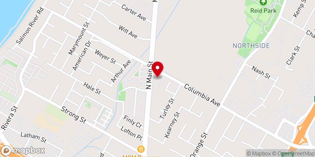Map showing location of LifeSpring Assembly of God