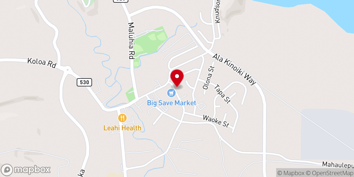 Map showing location of Koloa Jodo Mission