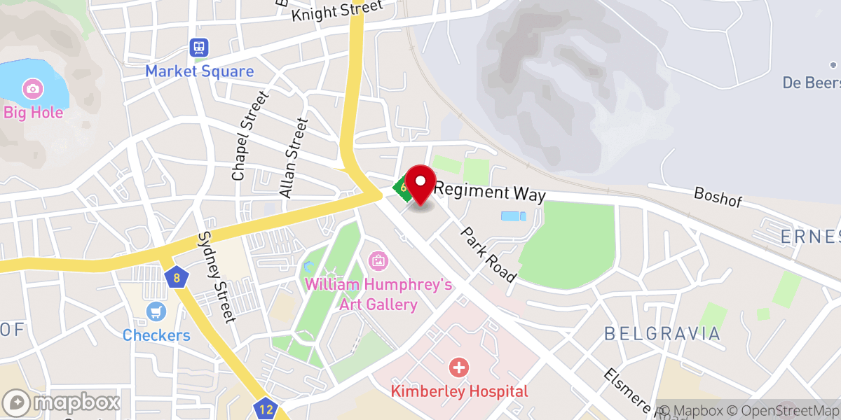 Map showing location of St Cyprians Cathedral