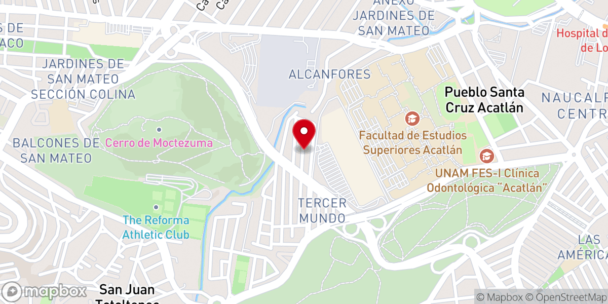 Map showing location of Iglesia de Dios (Israelita) Naucalpan