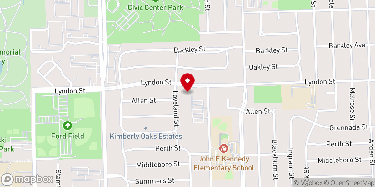 Map showing location of St. Rafka Maronite Catholic Church