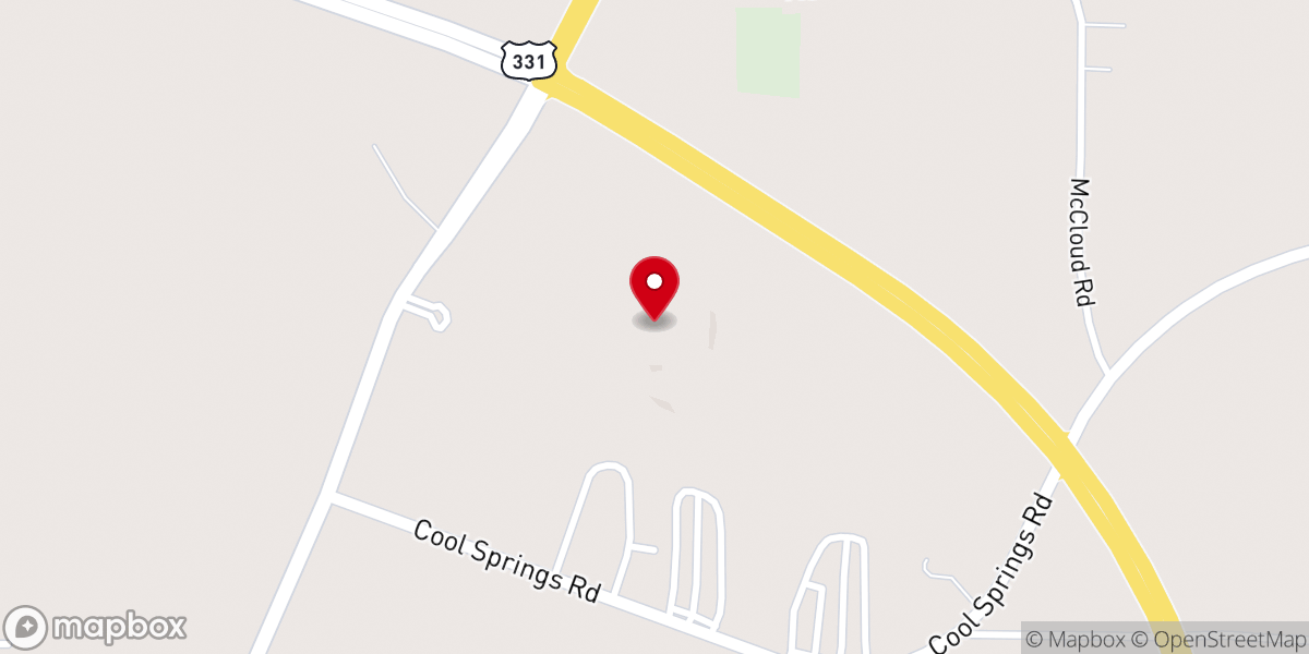 Map showing location of Holly Grove Methodist Church