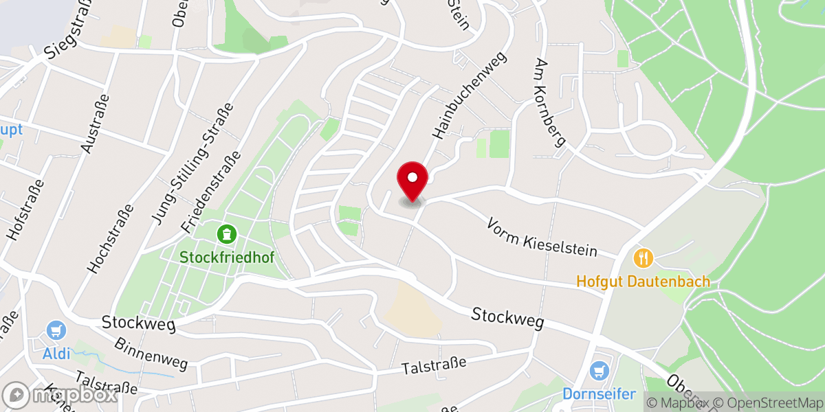 Map showing location of Christuskirche - Ev. Kirchengemeinde Weidenau