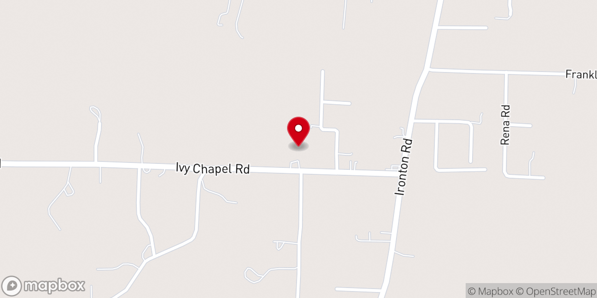 Map showing location of Ivy Chapel