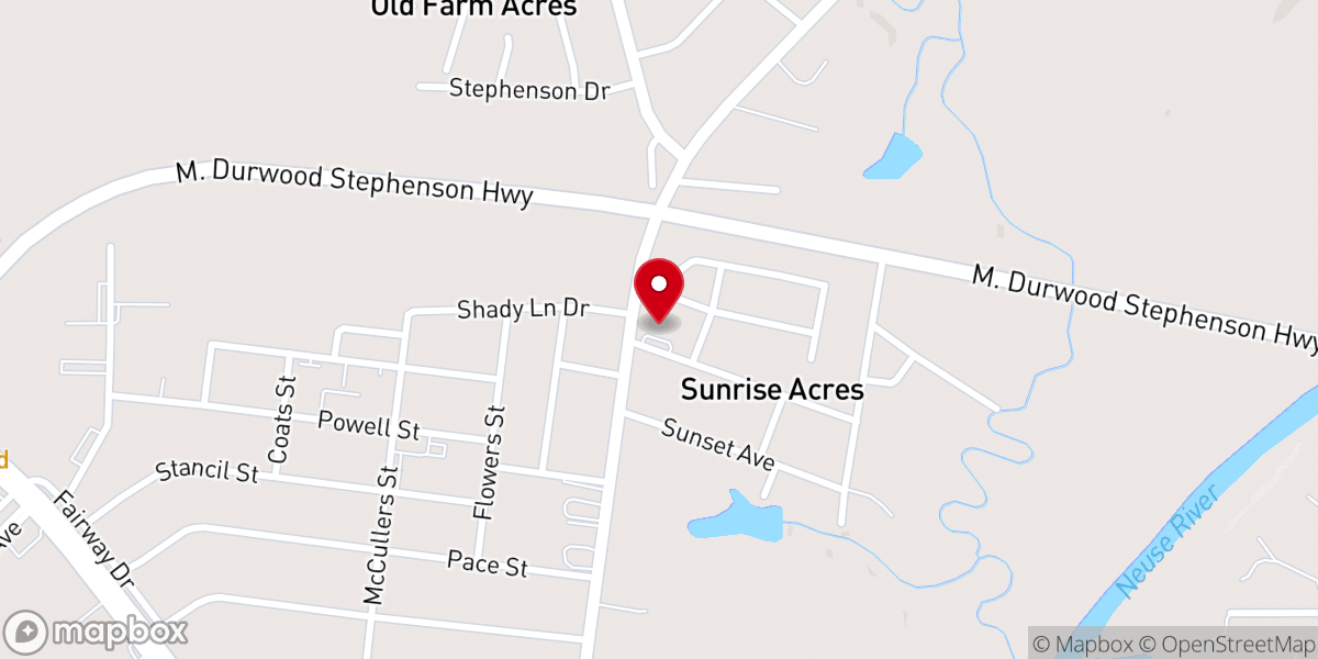 Map showing location of Smithfield First Pentecostal