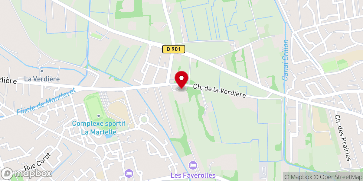 Map showing location of Monastère Saint Claire