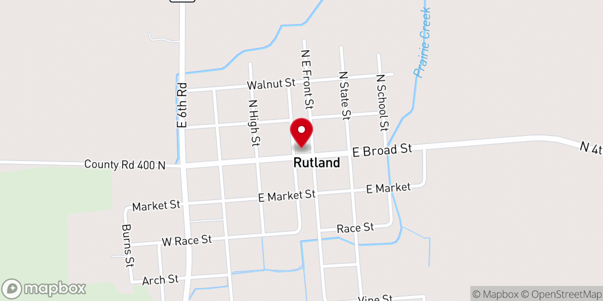 Map showing location of RUTLAND VILLAGE HALL