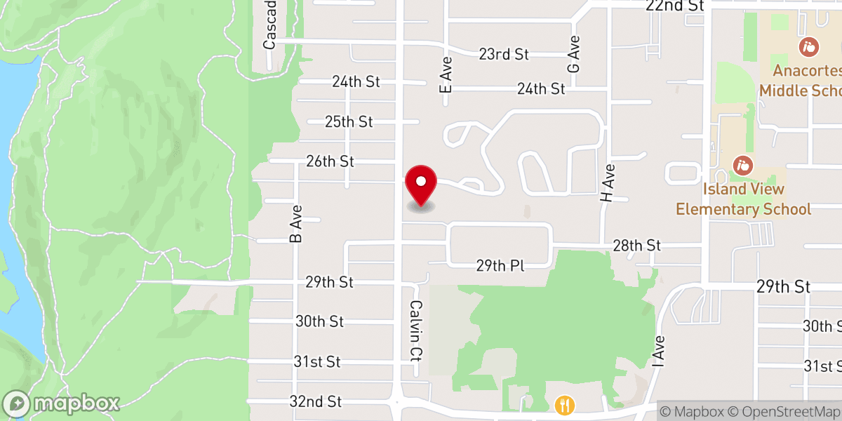Map showing location of Puget Sound Chi Alpha