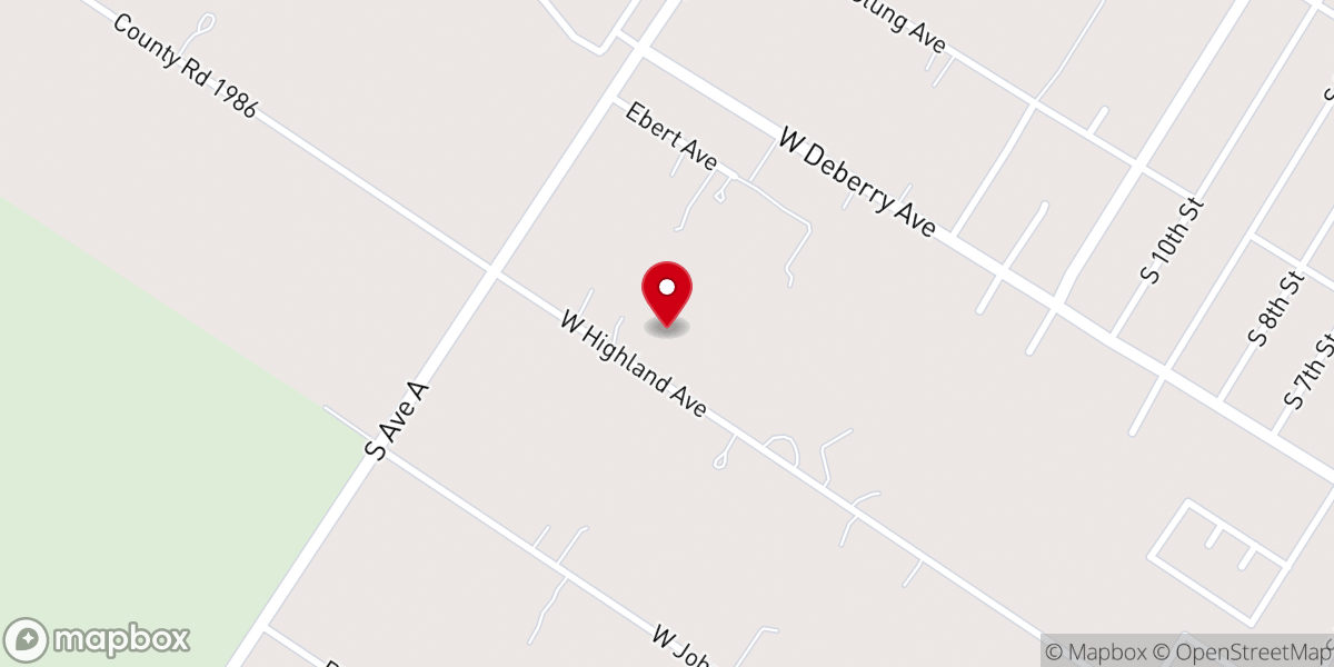 Map showing location of Freedom Church Coastal Bend
