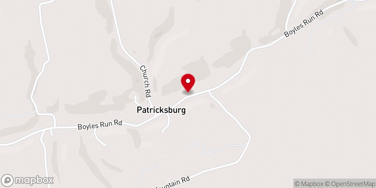 Map showing location of Augusta Baptist Church
