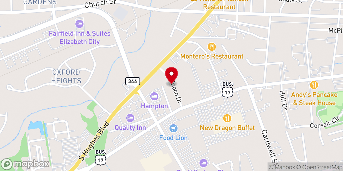 Map showing location of Powerhouse Church of Redemption