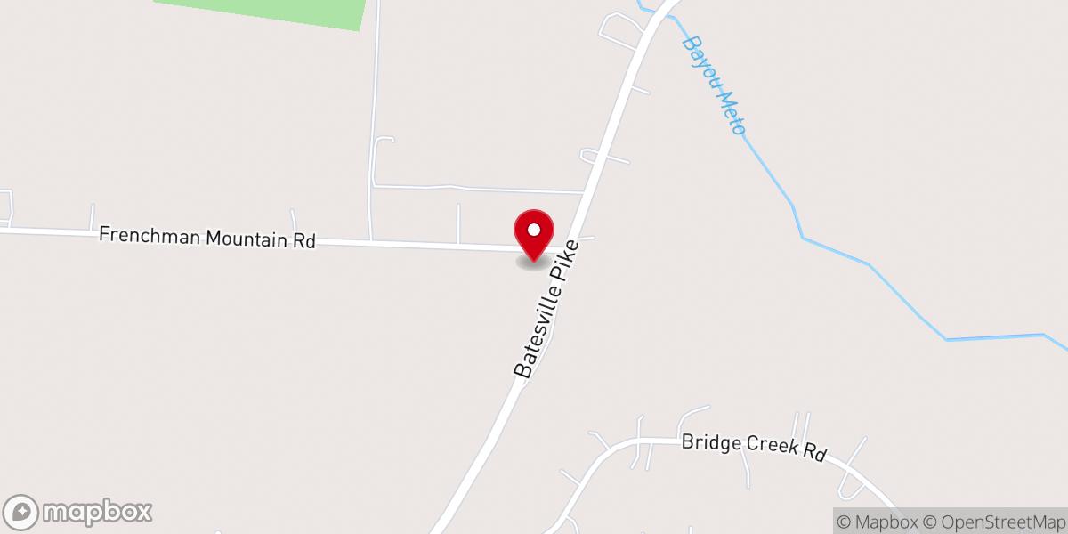 Map showing location of Pleasant Grove CME Church