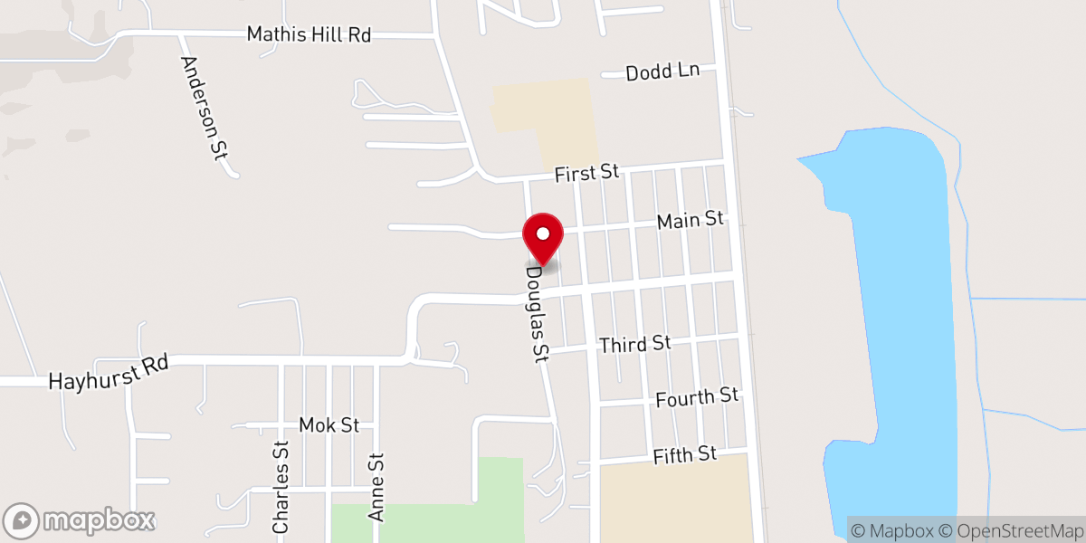 Map showing location of Yoncalla Seventh-day Adventist Church